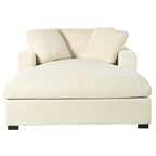 Chaise longue beige, 1-2 places