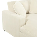 Chaise longue beige, 1-2 places