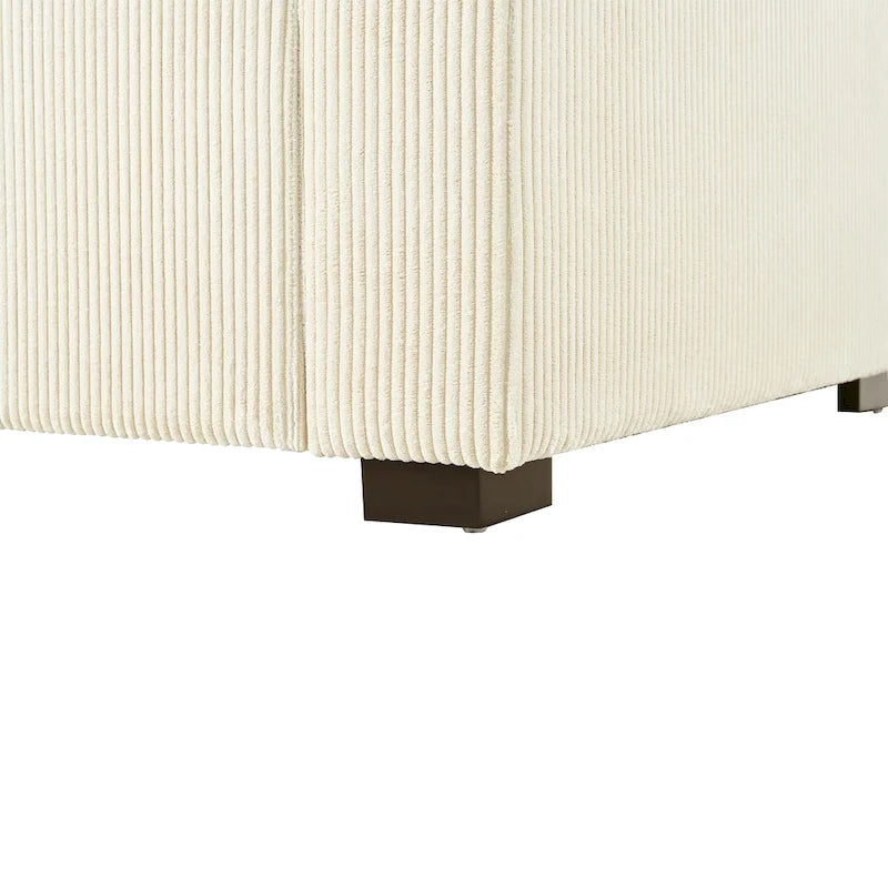 Chaise longue beige, 1-2 places
