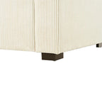 Chaise longue beige, 1-2 places