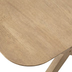 Table de salle à manger rectangulaire en chêne clair, style milieu de siècle, 6 places