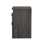 Lot de 2 tables de chevet à 2 tiroirs, style rustique – Érable gris / Noyer