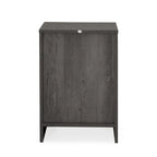 Lot de 2 tables de chevet à 2 tiroirs, style rustique – Érable gris / Noyer