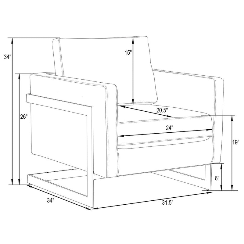 Fauteuil d'appoint du milieu du siècle en velours beige avec pieds dorés, une place
