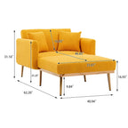 Fauteuil d'appoint en tissu Teddy avec pieds en or rose — Gris / Rose orchidée intense / Jaune / Blanc / Camel / Rose | 1 place