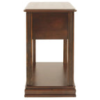 Table d'appoint contemporaine marron – Dessus en bois, 1 personne