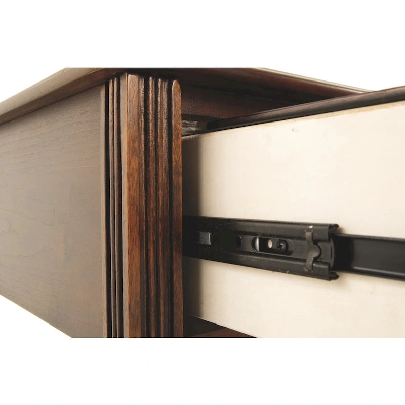 Table d'appoint contemporaine marron – Dessus en bois, 1 personne