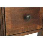 Table d'appoint contemporaine marron – Dessus en bois, 1 personne