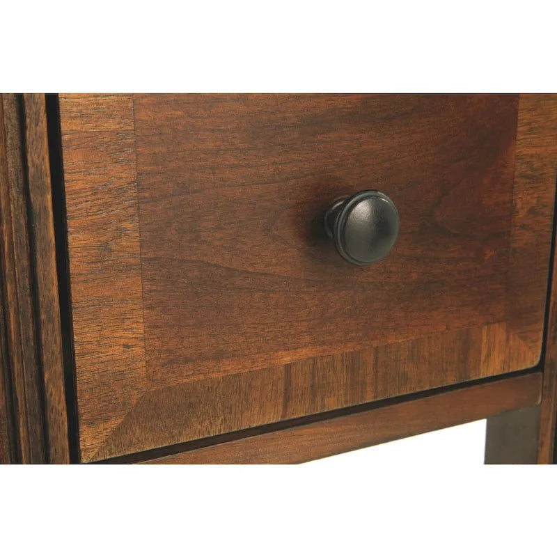 Table d'appoint contemporaine marron – Dessus en bois, 1 personne