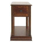 Table d'appoint contemporaine marron – Dessus en bois, 1 personne