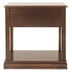 Table d'appoint contemporaine marron – Dessus en bois, 1 personne