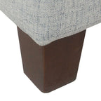 Banc de rangement capitonné bleu clair – 1 place