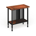 Petite table d'appoint – Brun/noir et noir délavé, 1 personne