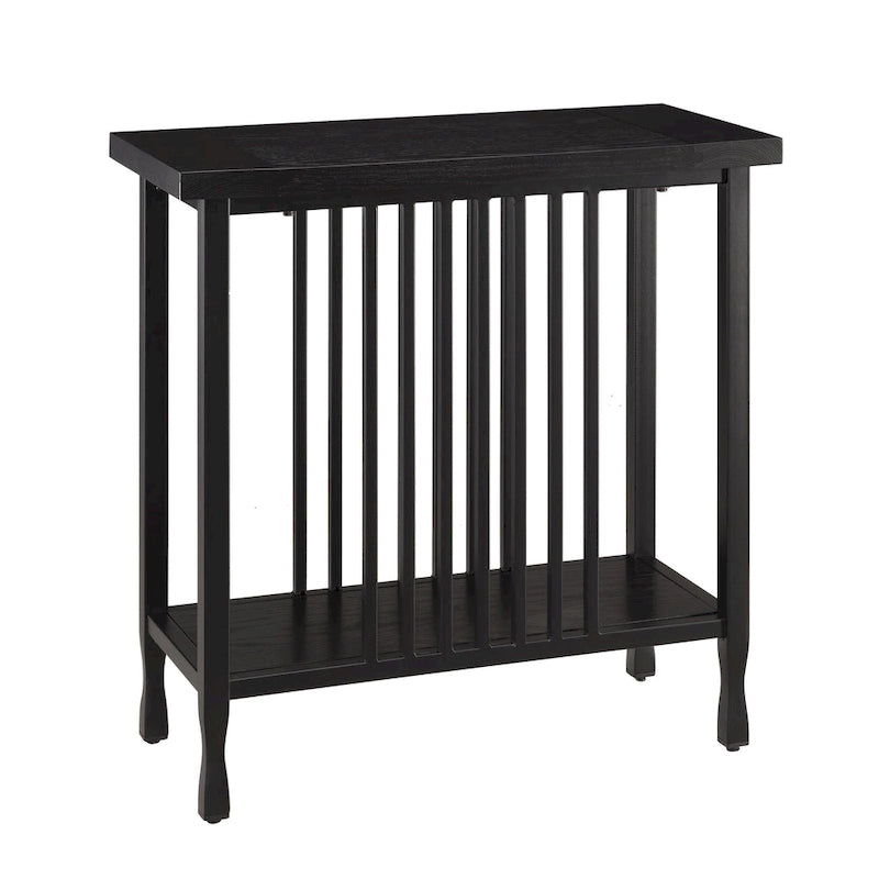 Petite table d'appoint – Brun/noir et noir délavé, 1 personne
