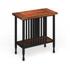Petite table d'appoint – Brun/noir et noir délavé, 1 personne