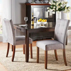 Chaise de salle à manger capitonnée – Lot de 2