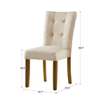Chaise de salle à manger capitonnée – Lot de 2
