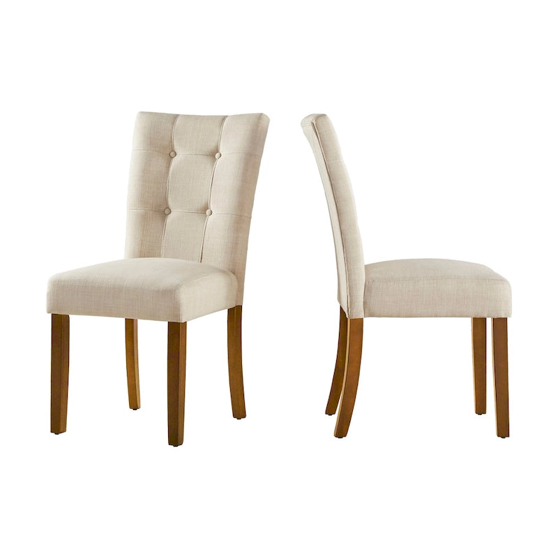 Chaise de salle à manger capitonnée – Lot de 2