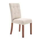 Chaise de salle à manger capitonnée – Lot de 2