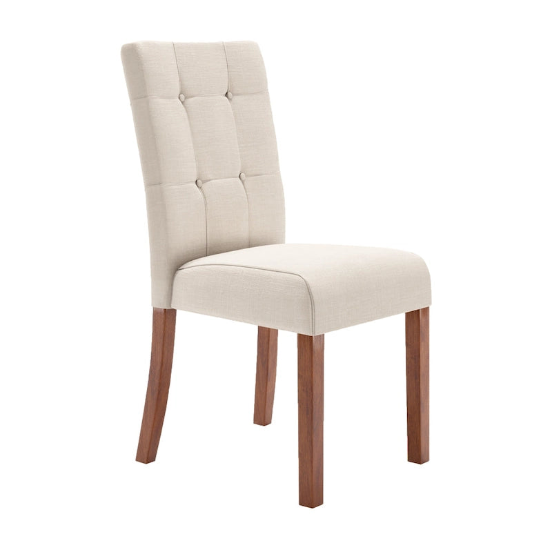 Chaise de salle à manger capitonnée – Lot de 2