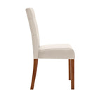Chaise de salle à manger capitonnée – Lot de 2