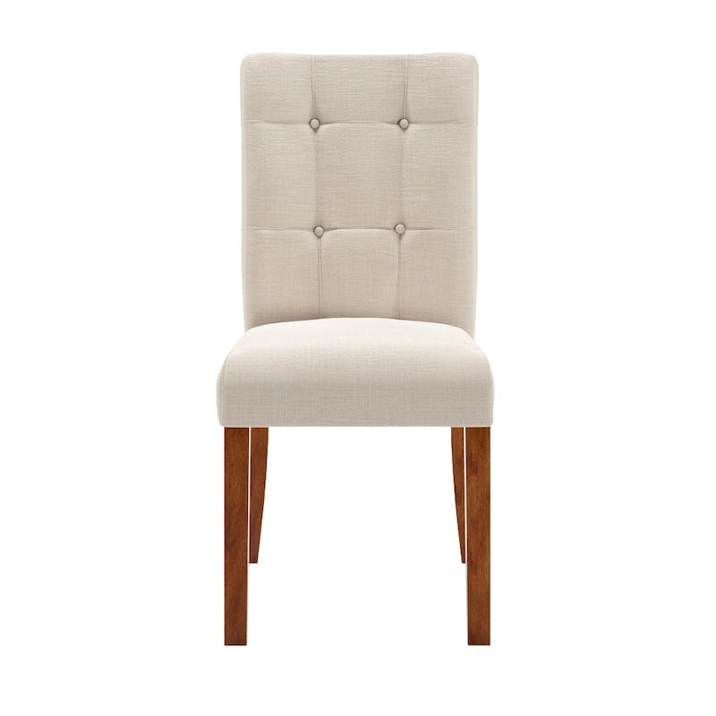 Chaise de salle à manger capitonnée – Lot de 2