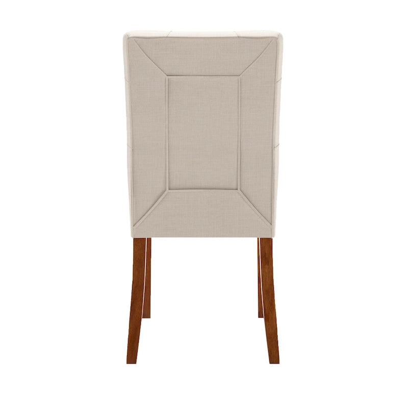 Chaise de salle à manger capitonnée – Lot de 2