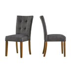 Chaise de salle à manger capitonnée – Lot de 2