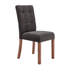 Chaise de salle à manger capitonnée – Lot de 2