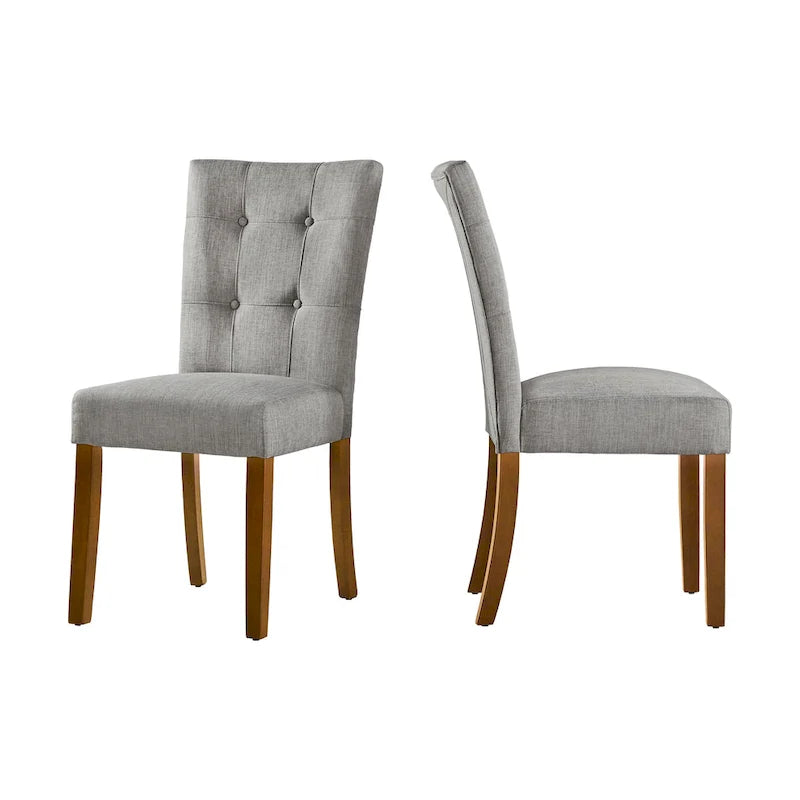 Chaise de salle à manger capitonnée – Lot de 2