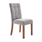 Chaise de salle à manger capitonnée – Lot de 2