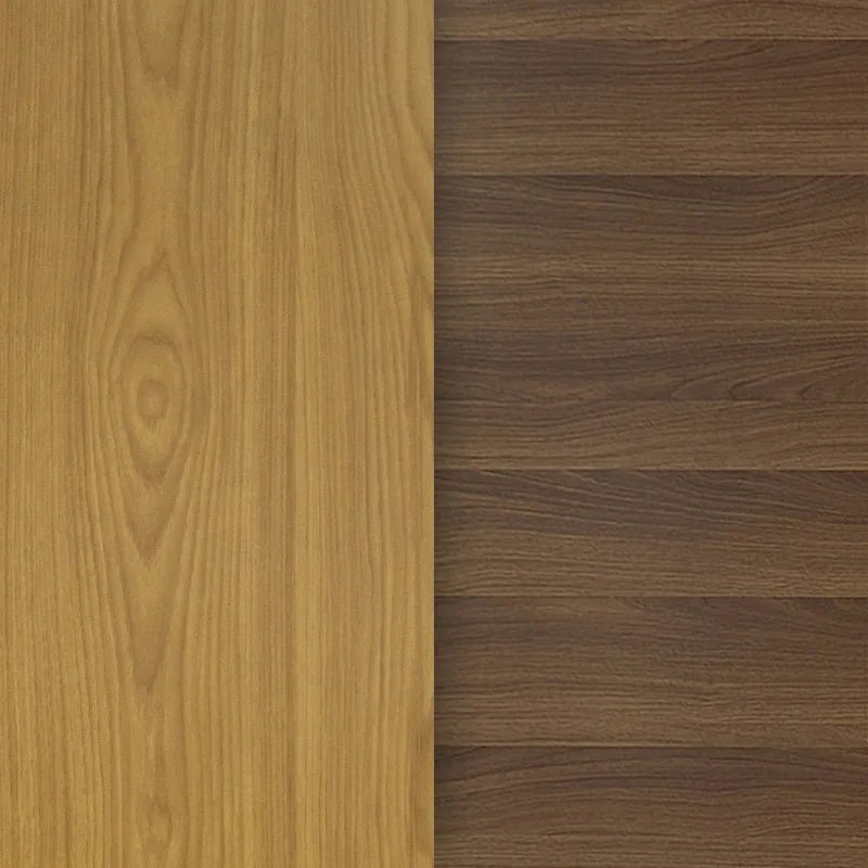 Dessus de table réversible stratifié rond de 36" | Naturel/Noyer et Blanc/Gris | 2-4 places