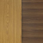 Dessus de table réversible stratifié rond de 36" | Naturel/Noyer et Blanc/Gris | 2-4 places