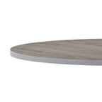 Dessus de table réversible stratifié rond de 36" | Naturel/Noyer et Blanc/Gris | 2-4 places