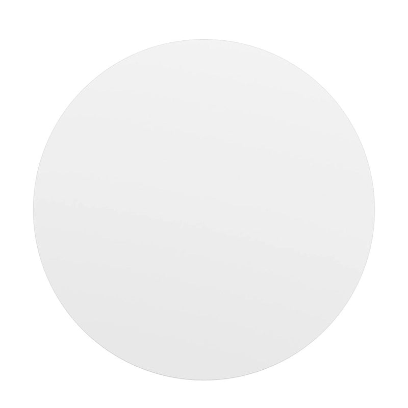 Dessus de table réversible stratifié rond de 36" | Naturel/Noyer et Blanc/Gris | 2-4 places