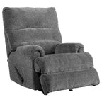 Fauteuil inclinable à bascule en tissu gris avec levier - Simple