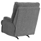 Fauteuil inclinable à bascule en tissu gris avec levier - Simple