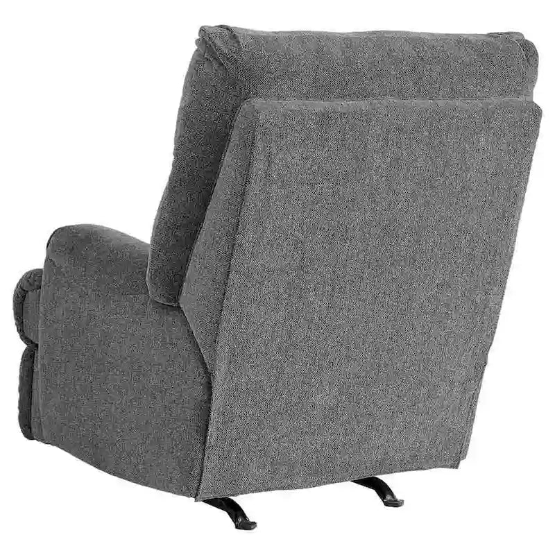 Fauteuil inclinable à bascule en tissu gris avec levier - Simple