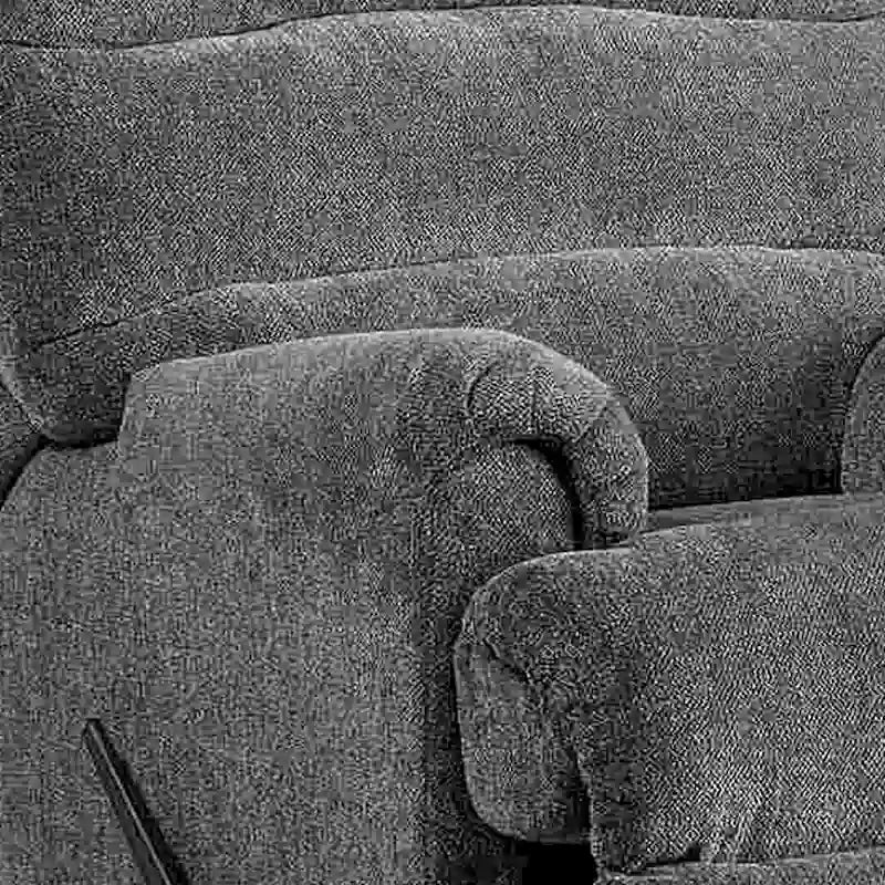 Fauteuil inclinable à bascule en tissu gris avec levier - Simple