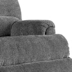 Fauteuil inclinable à bascule en tissu gris avec levier - Simple
