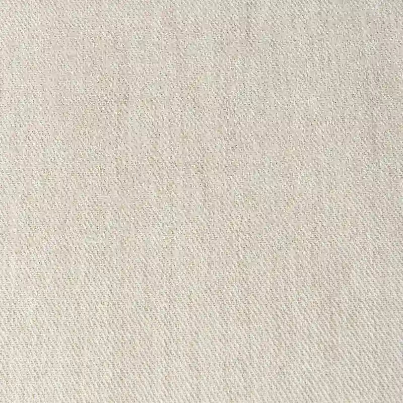 Chaise de salle à manger sans accoudoirs, assise crème, bois clair et espresso, 1 place