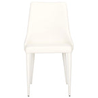 Chaise de salle à manger en cuir PU, lot de 2 – Marron / Noir / Taupe / Blanc / Gris