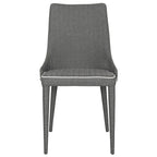 Chaise de salle à manger en cuir PU, lot de 2 – Marron / Noir / Taupe / Blanc / Gris