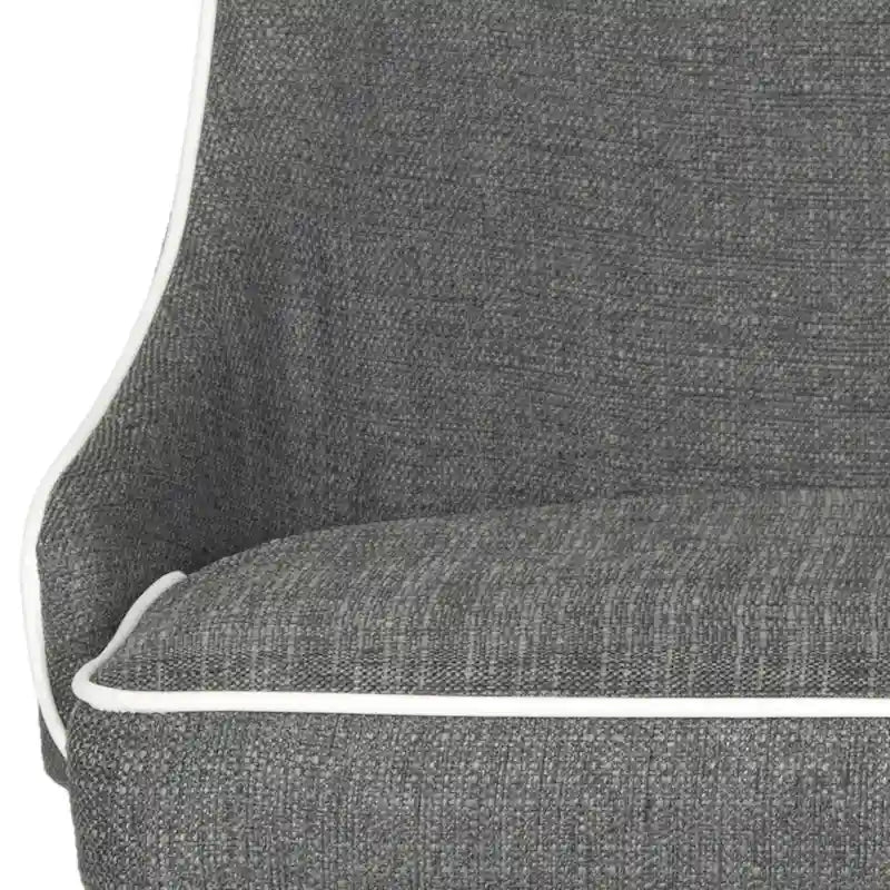 Chaise de salle à manger en cuir PU, lot de 2 – Marron / Noir / Taupe / Blanc / Gris