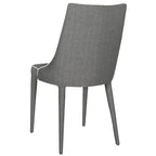 Chaise de salle à manger en cuir PU, lot de 2 – Marron / Noir / Taupe / Blanc / Gris