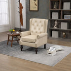 Fauteuil d'appoint individuel en tonneau avec cadre en bois – Noir / Marron / Caramel / Café