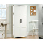 Meuble de rangement 2 portes en bois blanc