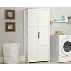 Meuble de rangement 2 portes en bois blanc