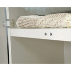Meuble de rangement 2 portes en bois blanc