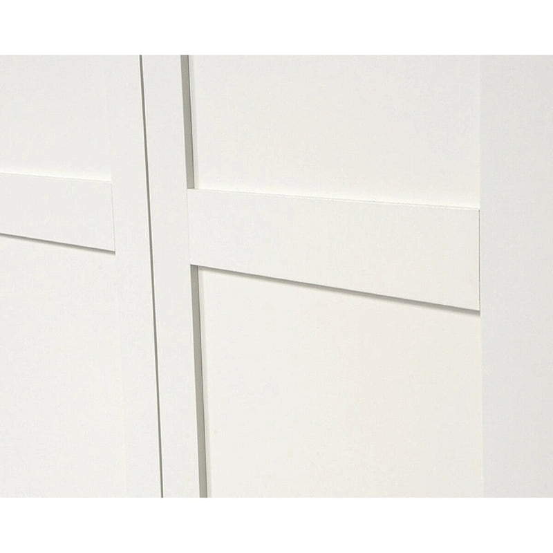 Meuble de rangement 2 portes en bois blanc